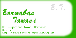 barnabas tamasi business card